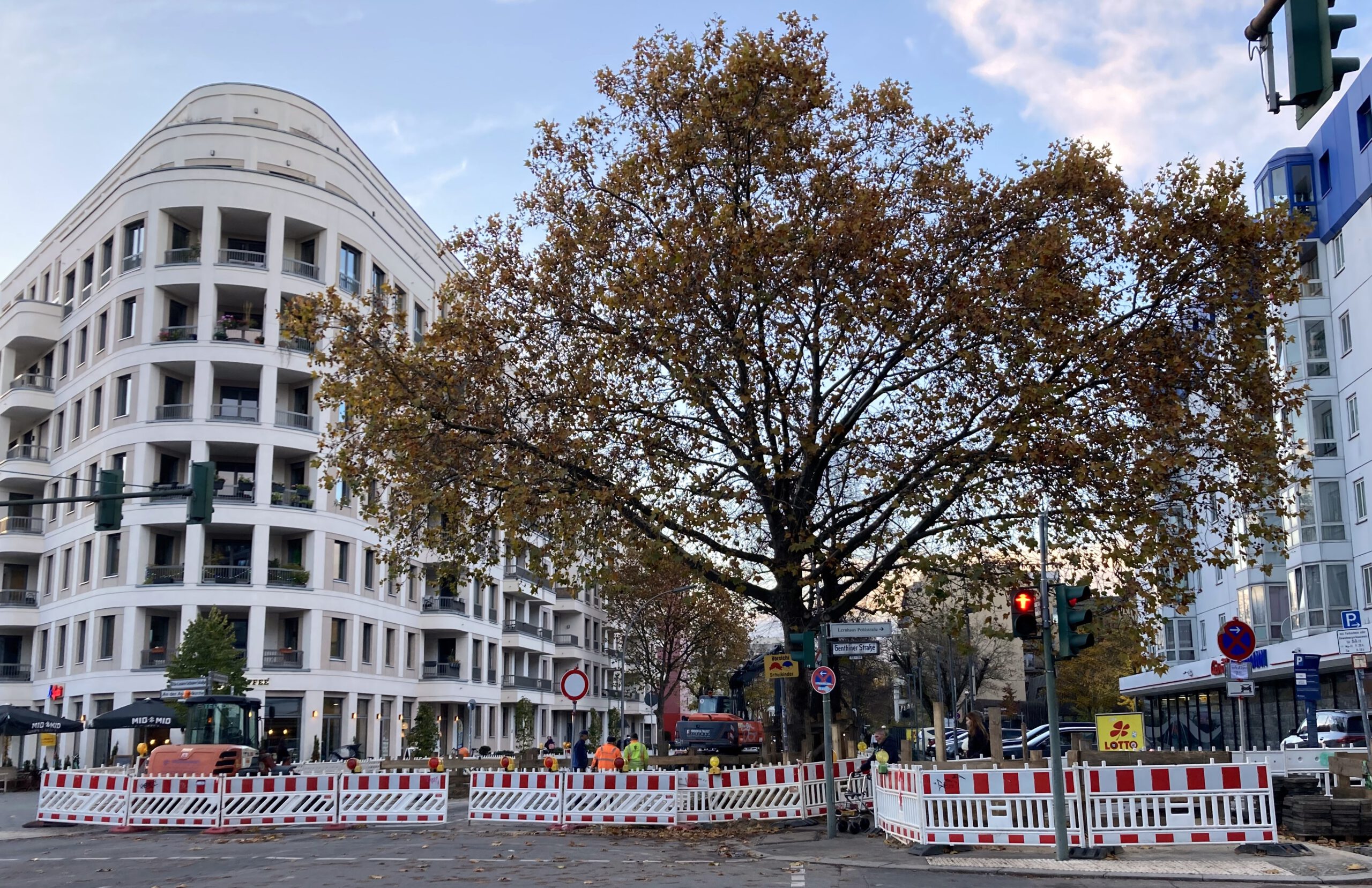 Teilsperrung der Kurfürstenstraße