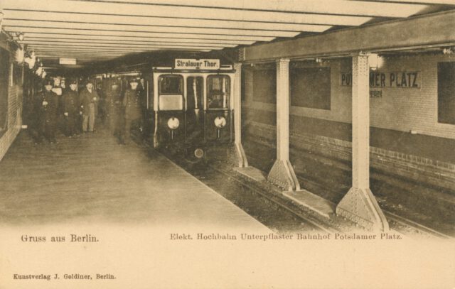 U-Bahn, Potsdamer Platz 1902, U-Bahnhof